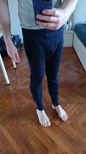 Thermohose stretch m blau - thermohose,